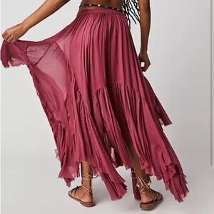 Free People FP One Clover Skirt Fairy Cottagecore Ren Faire Pirate Boho